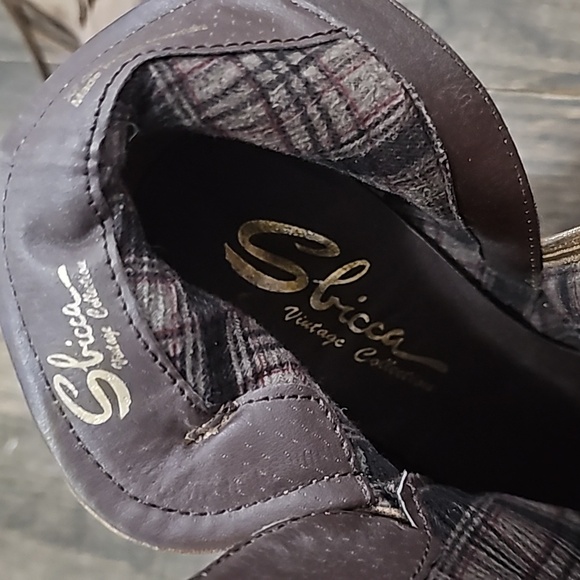 SBICCA fringe wedge bootie brown leather sz 9 - Picture 6 of 6